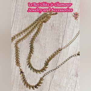 Gold filled Silver and gold ( your choice) Leaf anklets